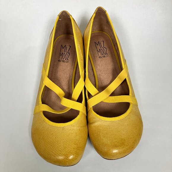 *USED* Miz Mooz DEB Wedge Ballet Flats! Size 8.5 (RUNS SMALL). Super cute!!! - Picture 2 of 9